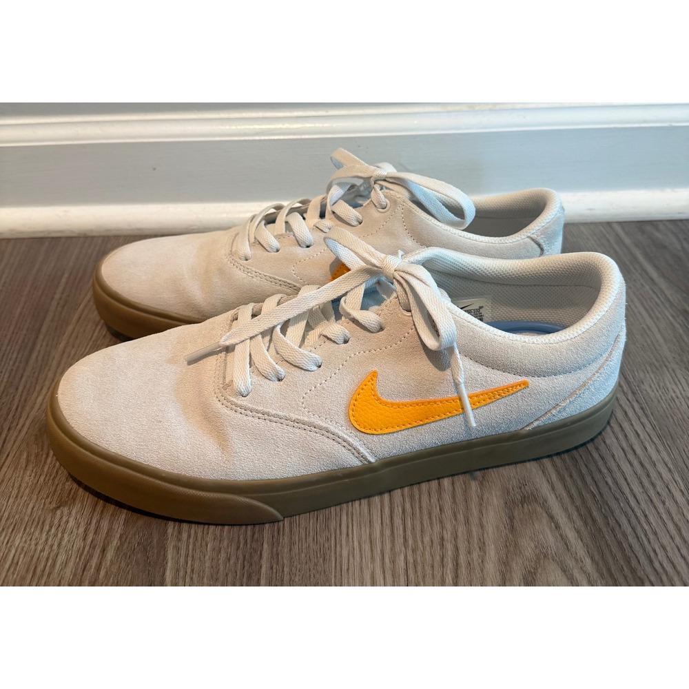 Nike SB Charge 2 Photon Dust University Gold Gum Skate Shoes Mens size 11